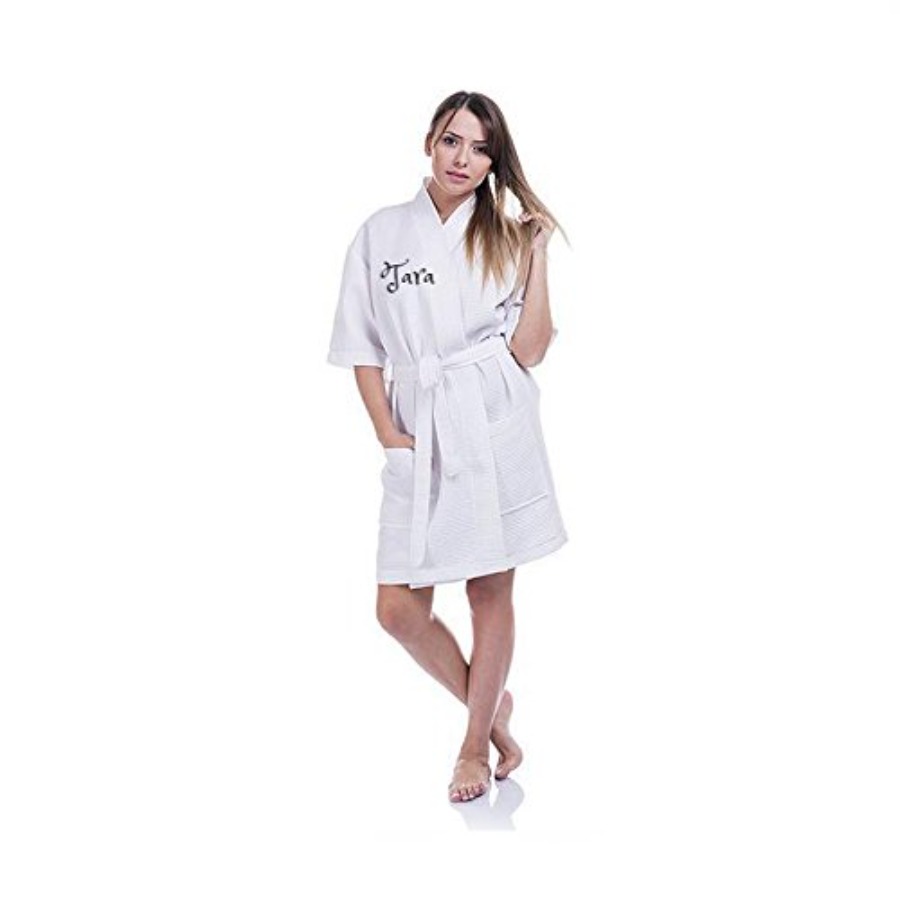 Men Grooming Usa - Personalized Woman Men Waffle Robe/Bathrobe Custom