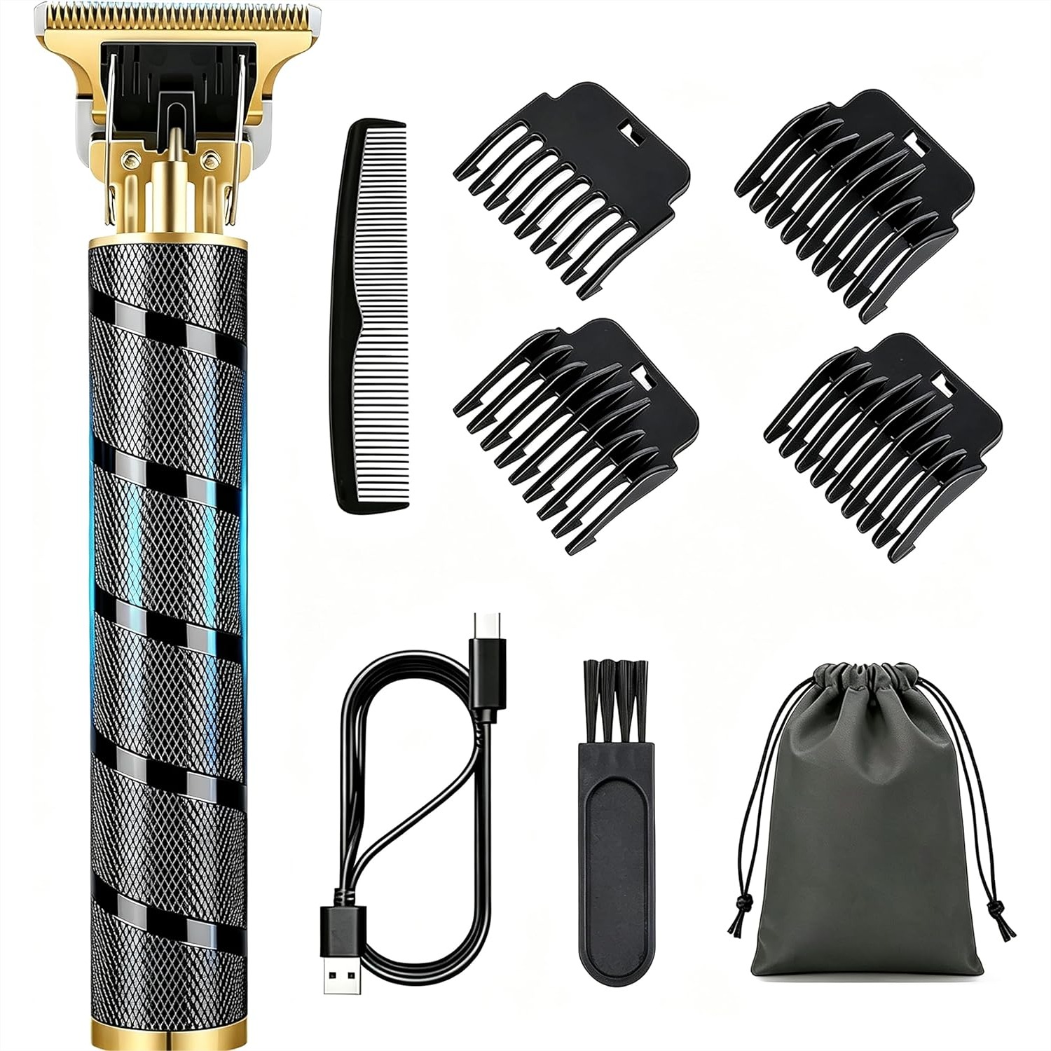 Men'S Grooming Products Kit - Cordless Hair Clipper and Beard Trimmer