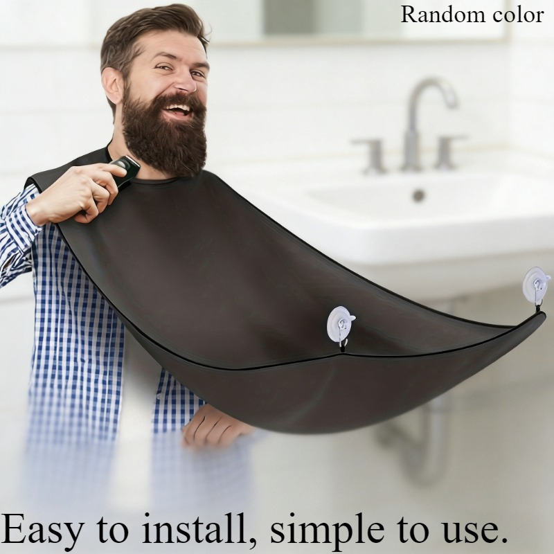 Men Grooming Usa - Beard Bib with2 Hooks,Men’s Non-Stick Beard