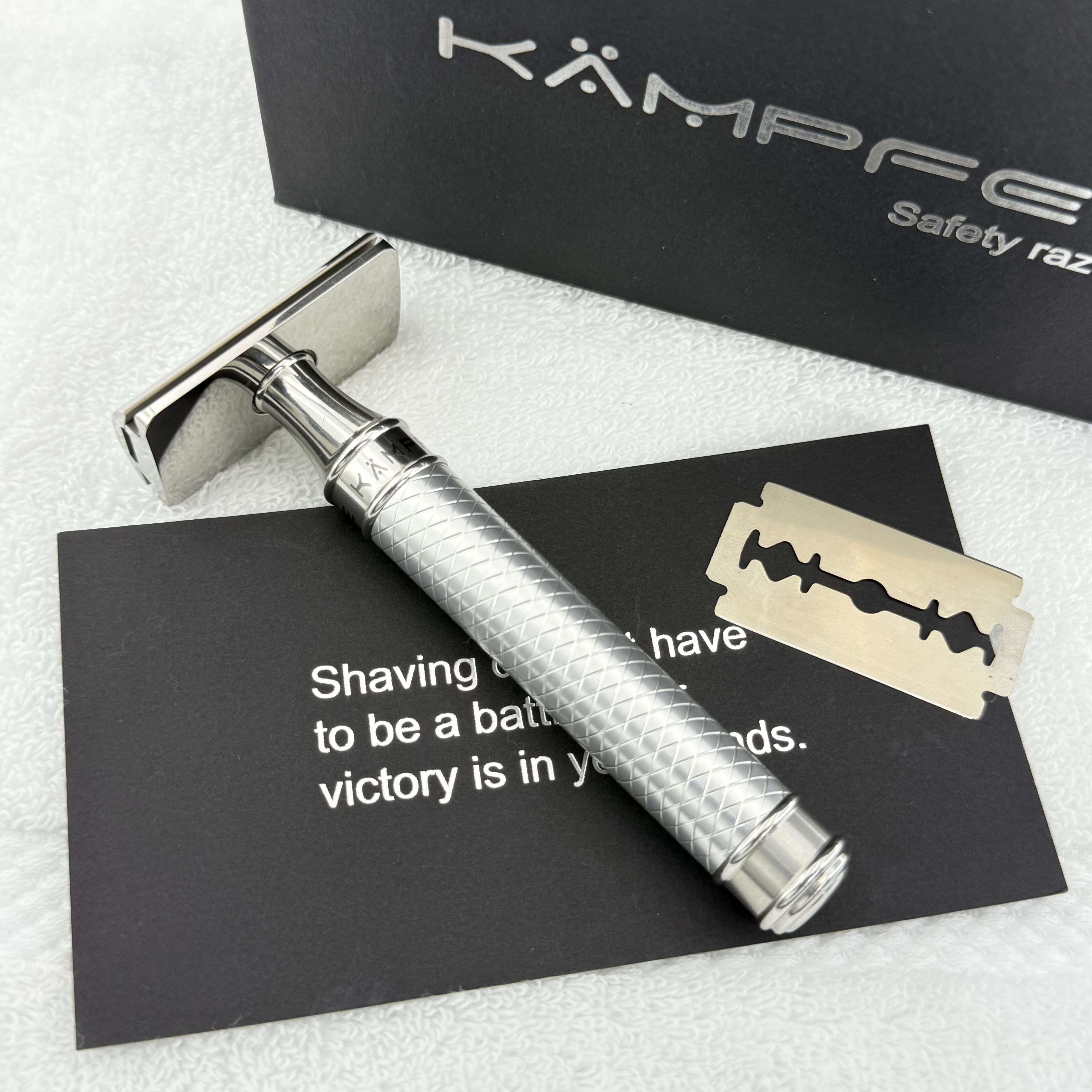 Men'S Grooming Underarm - KAMPFE Titanium polished Manual Safety Razor