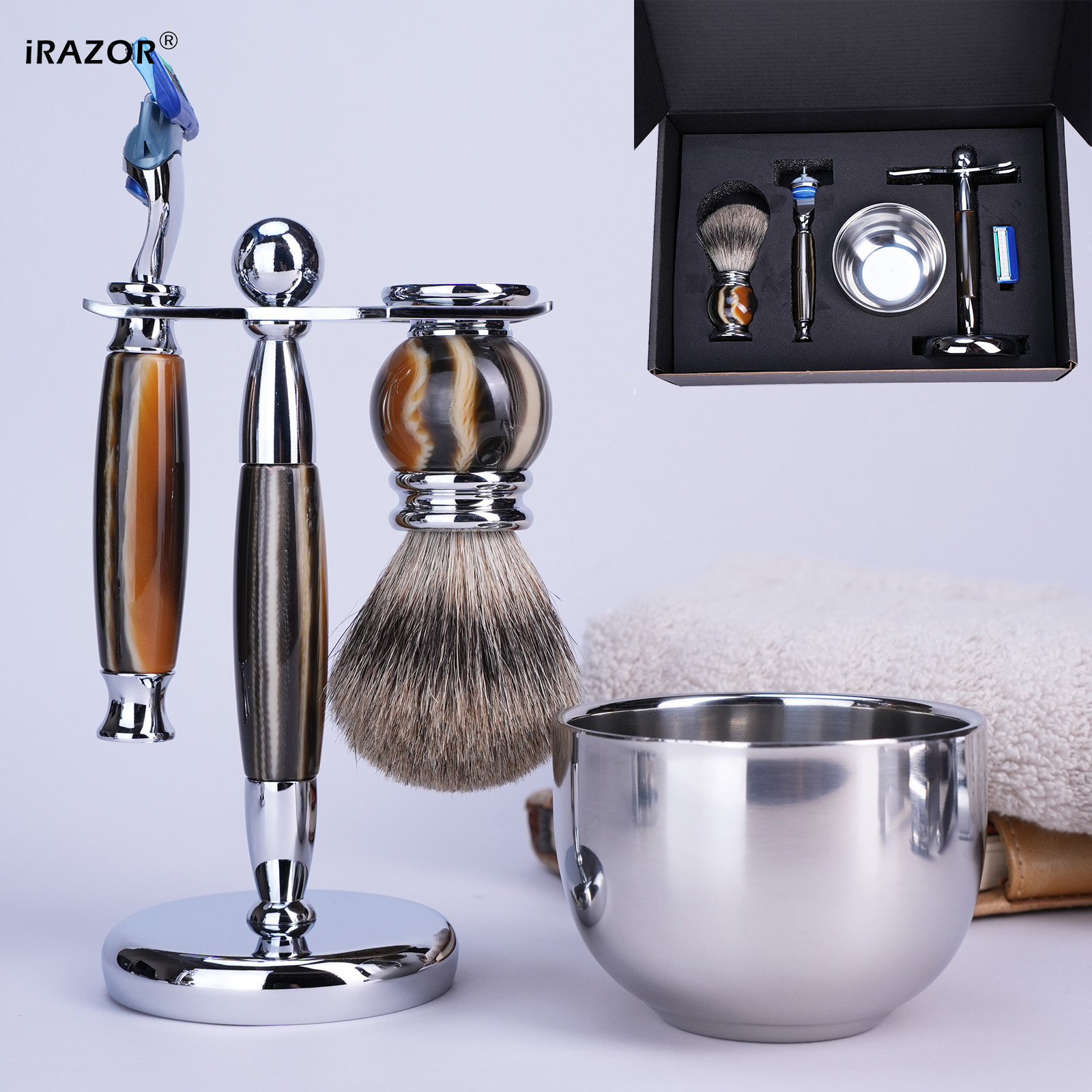 Men'S Grooming Underarm - iRAZOR Luxury 5-Blade F5 Fusion Razor