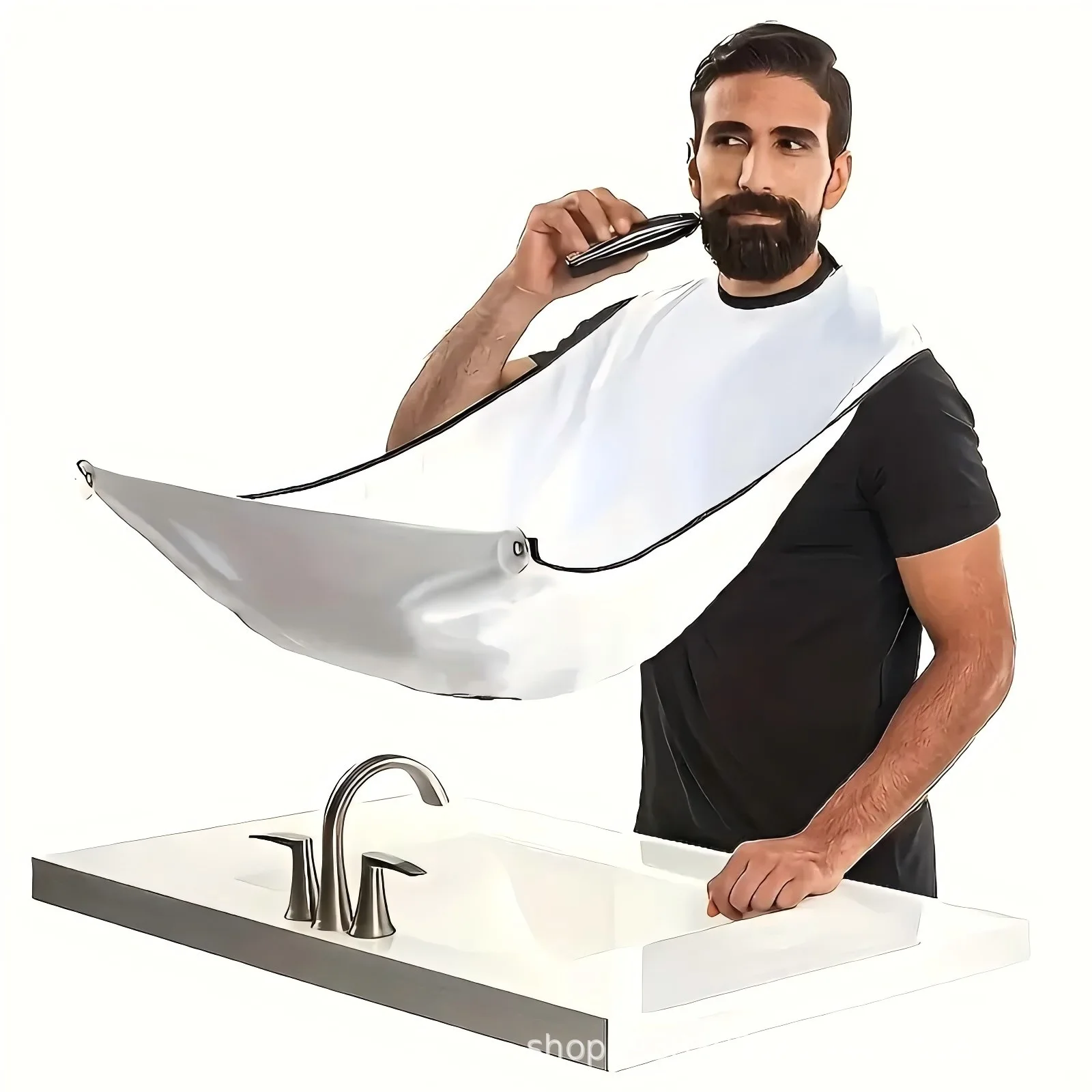 Men Grooming Usa - Beard Shaper Cape, Barber Cape for