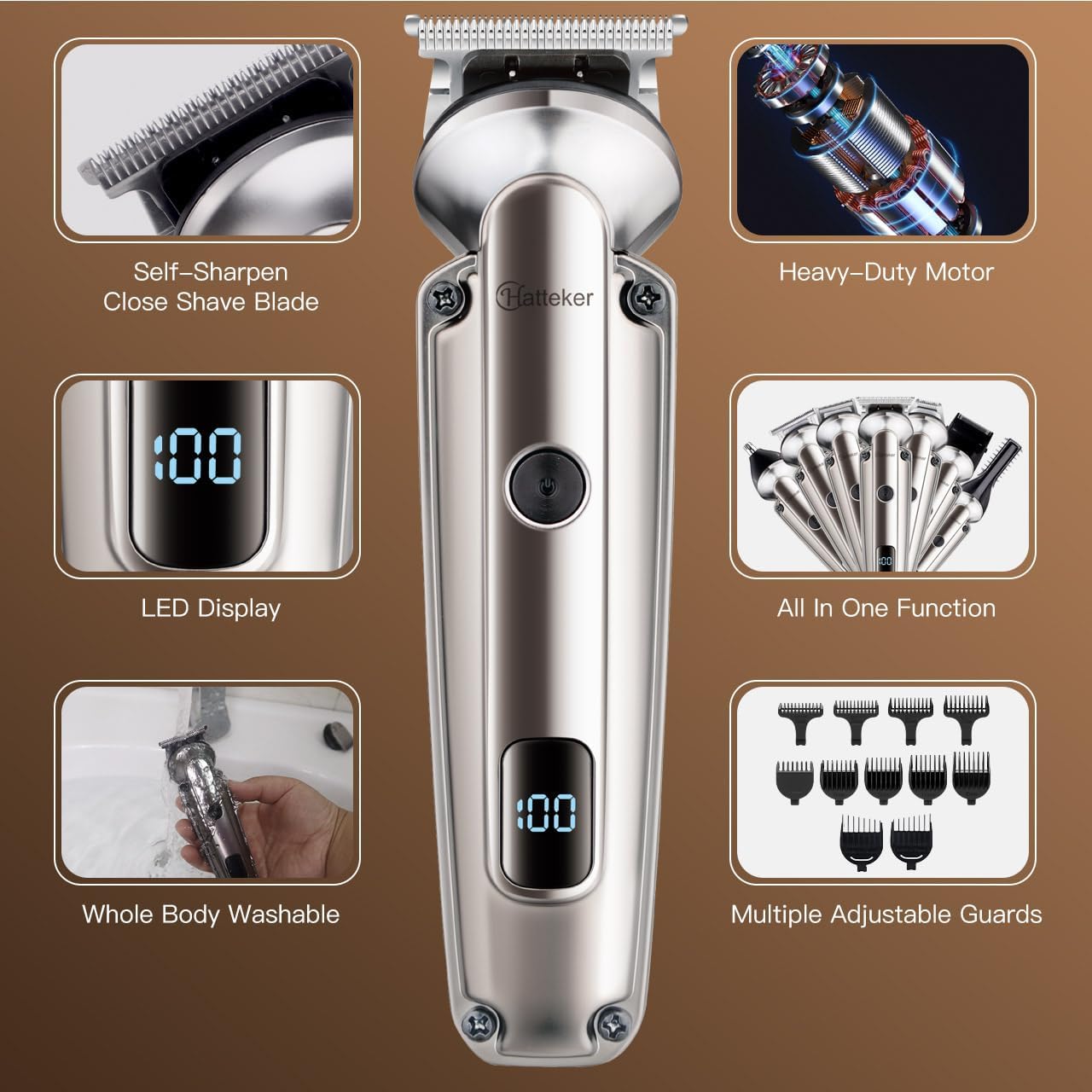 7-in-1 Beard Trimmer for Men,  - Men'S Grooming Products Kit recension och pris