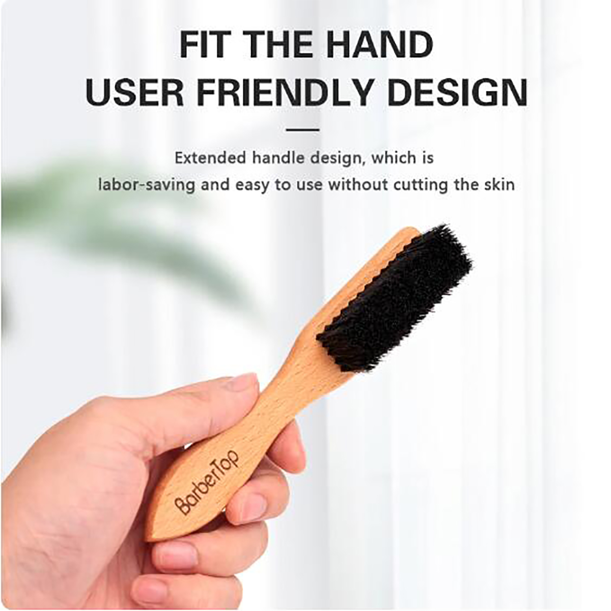 Barbershop Wooden Handle Boar  - Men'S Beard Grooming recension och pris