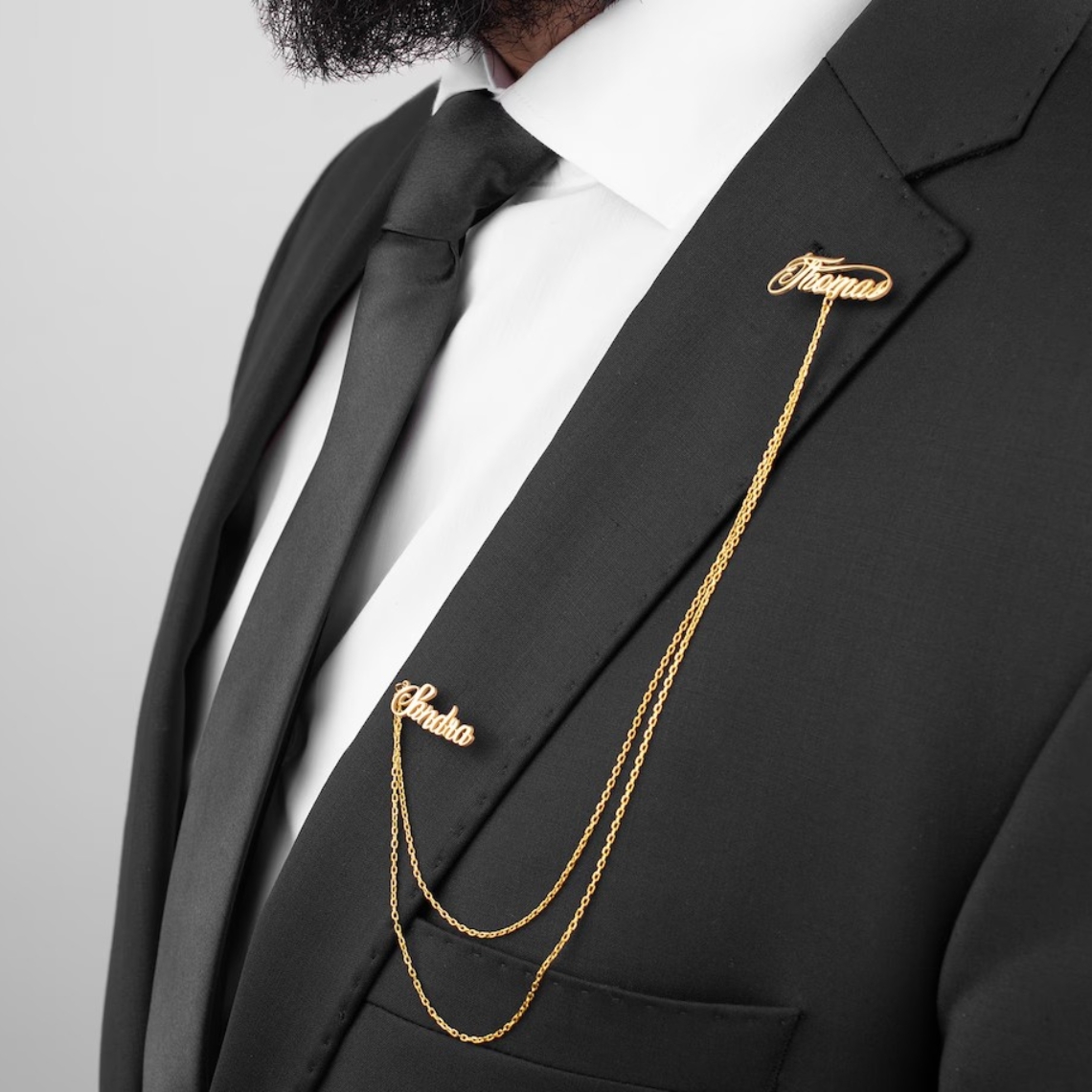 Custom Double Name Brooch Men  - Men Grooming Usa recension och pris