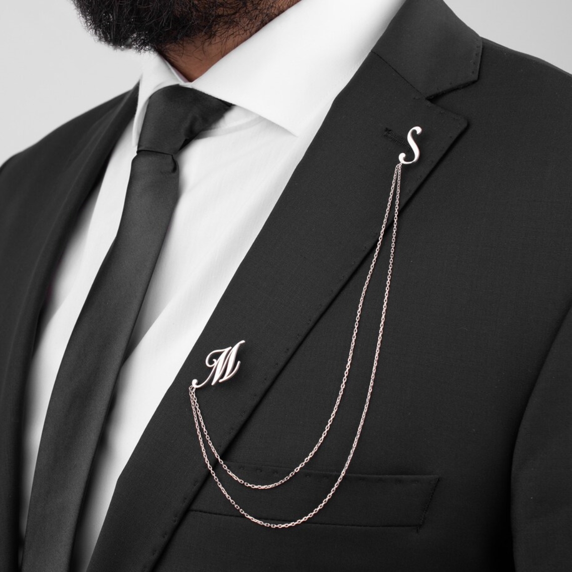 Custom Double Name Brooch Men  - Men Grooming Usa recension och pris