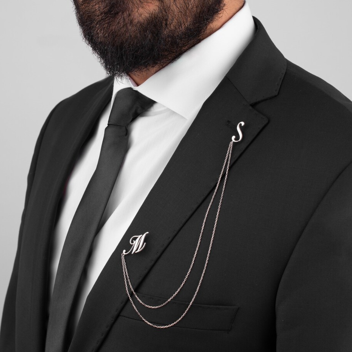 Custom Double Name Brooch Men  - Men Grooming Usa recension och pris