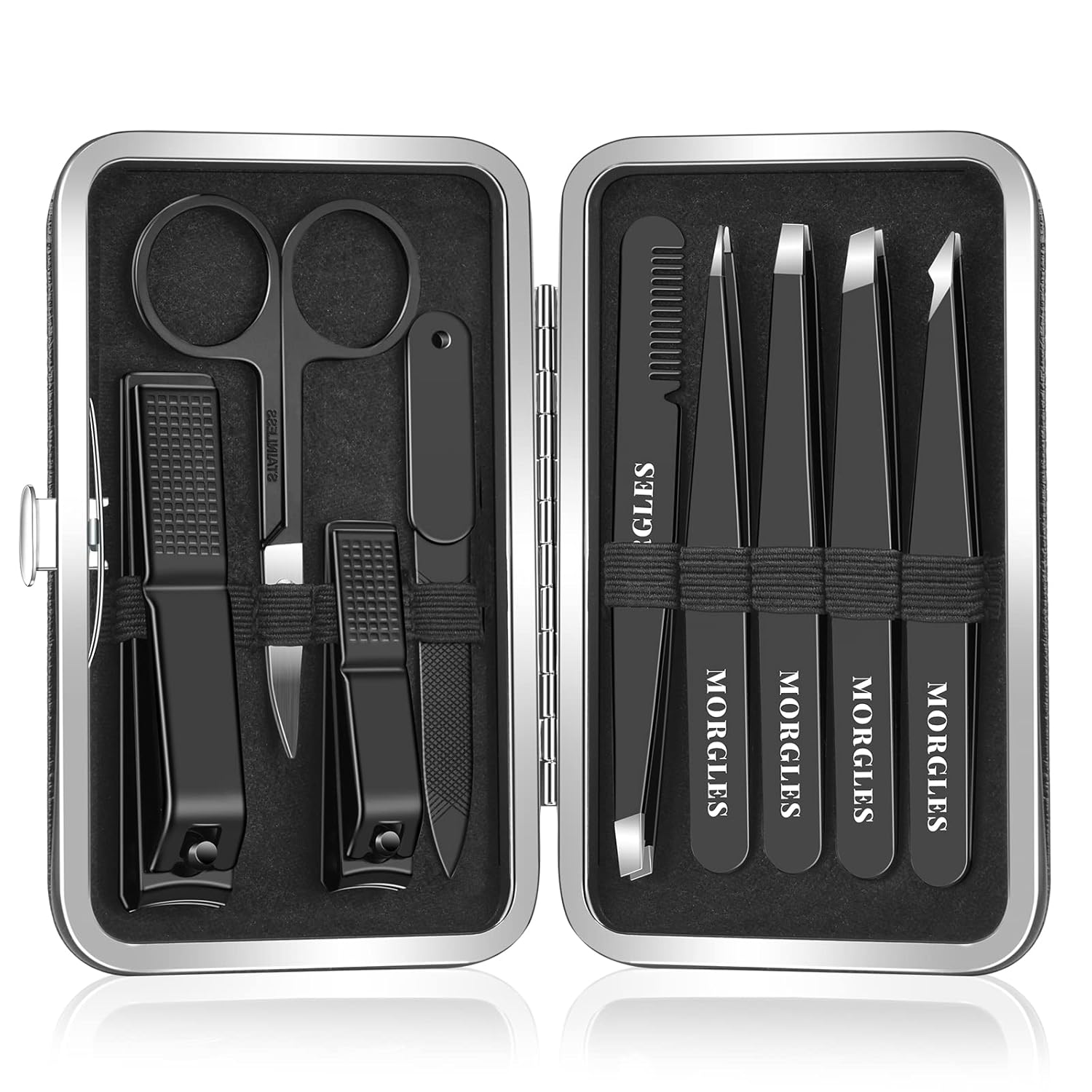9-Piece Stainless Steel Tweeze - Men'S Grooming Products Kit recension och pris