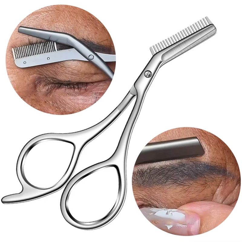 1Pc Stainless Steel Eyebrow Tr - Men'S Grooming Hair Removal recension och pris