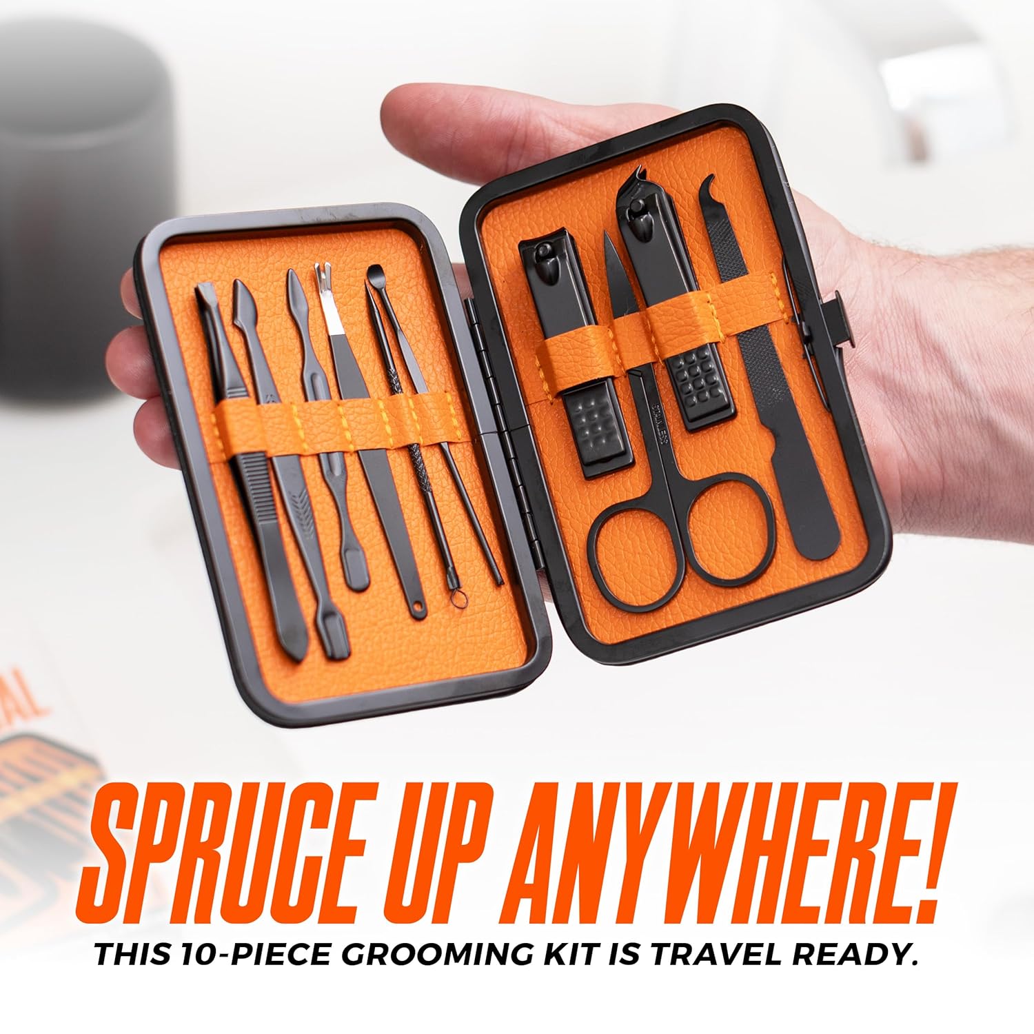 10-Piece Manicure & Pedicure K - Men'S Grooming Products Kit recension och pris