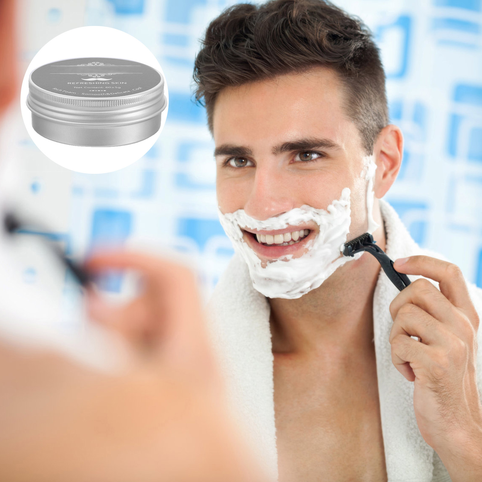 Peppermint Shaving Soap Mint B - Men'S Grooming Hair Removal recension och pris