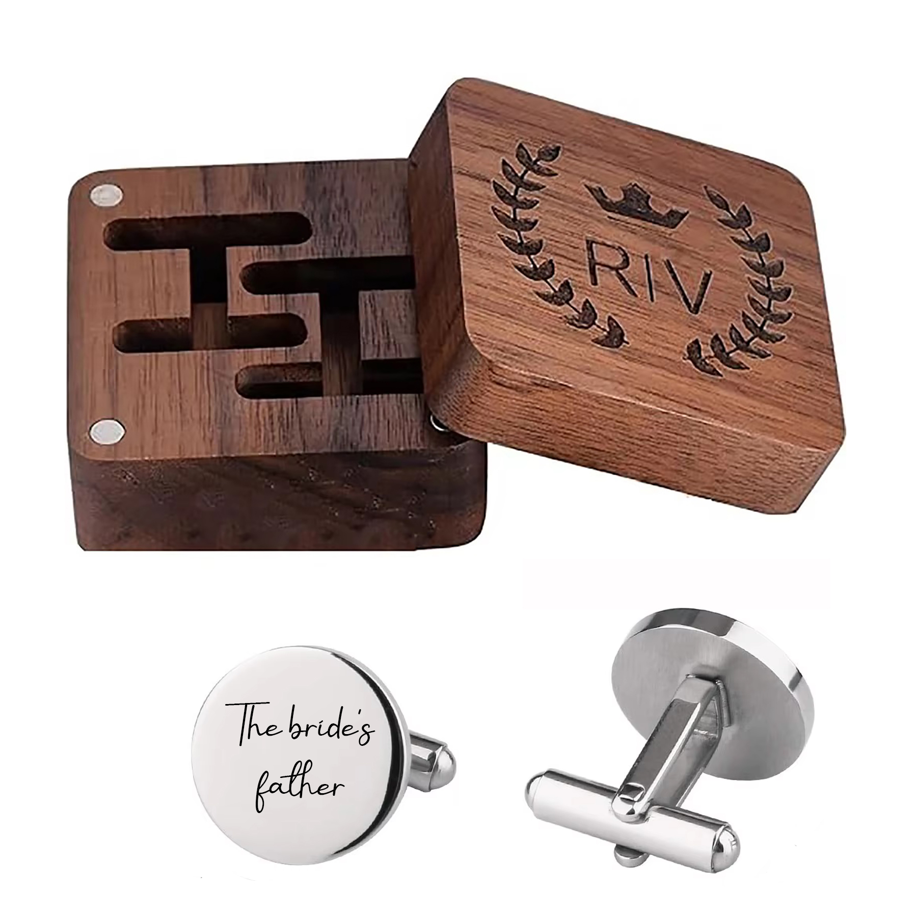 Custom Personalized Cufflinks  - Mens Grooming Box recension och pris