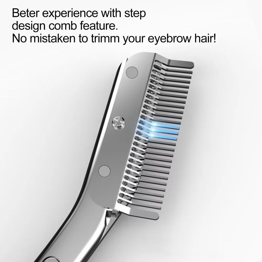 Stainless Steel Eyebrow Trimme - Men'S Grooming Hair Removal recension och pris
