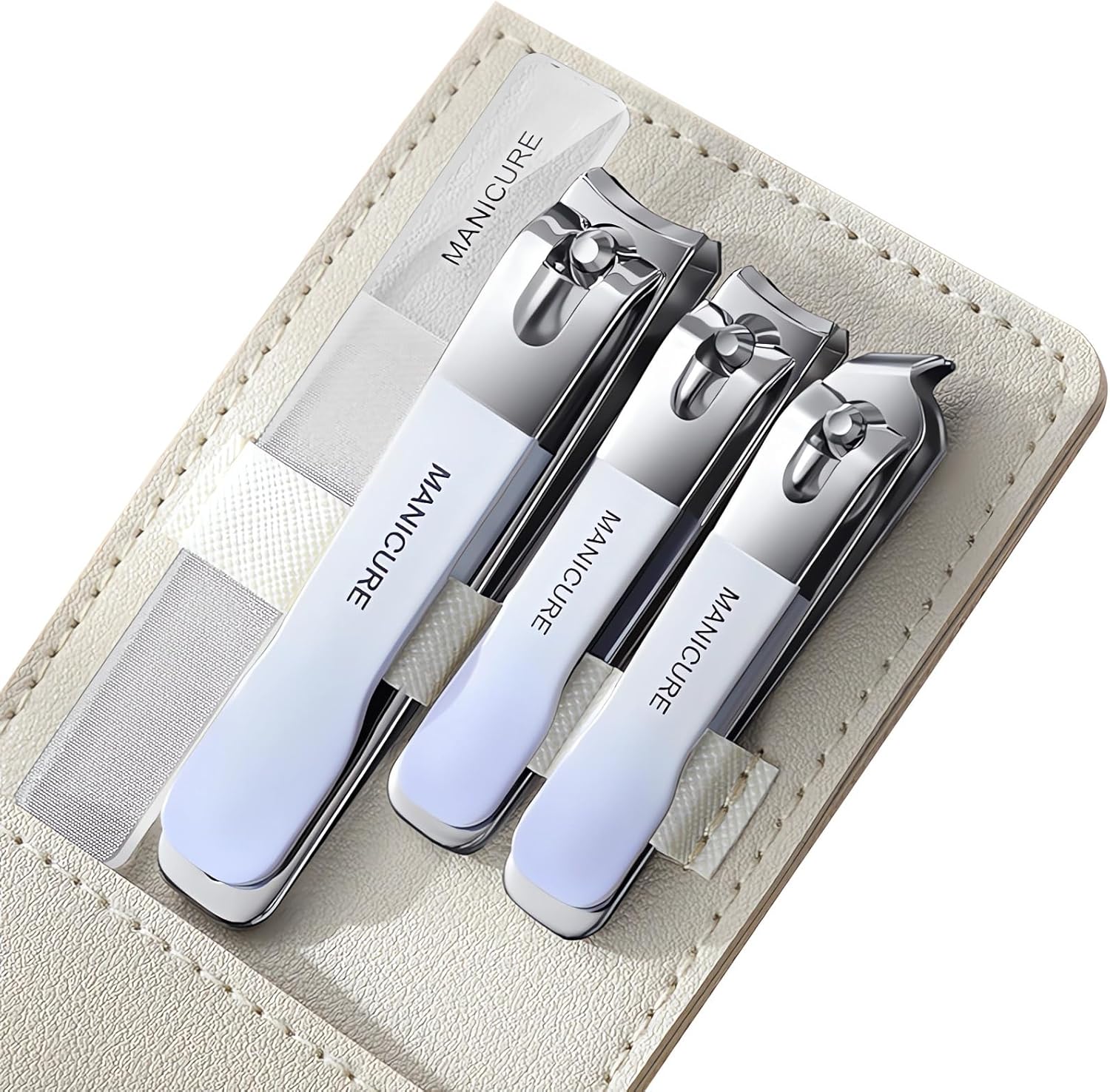 4 Pcs Manicure Set Stainless S - Mens Grooming Box recension och pris