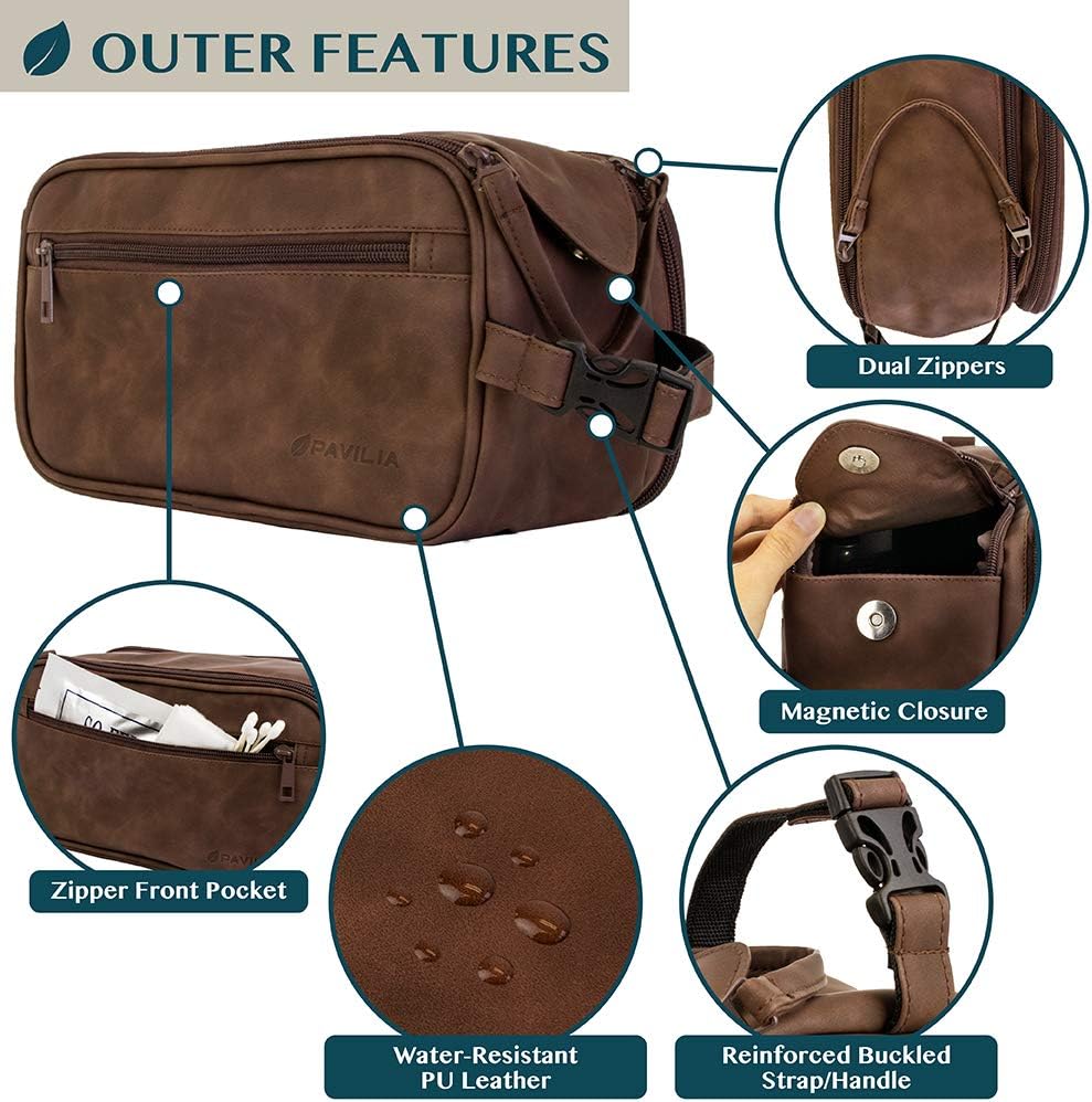 PAVILIA Toiletry Bag for Men,  - Men Grooming Usa recension och pris