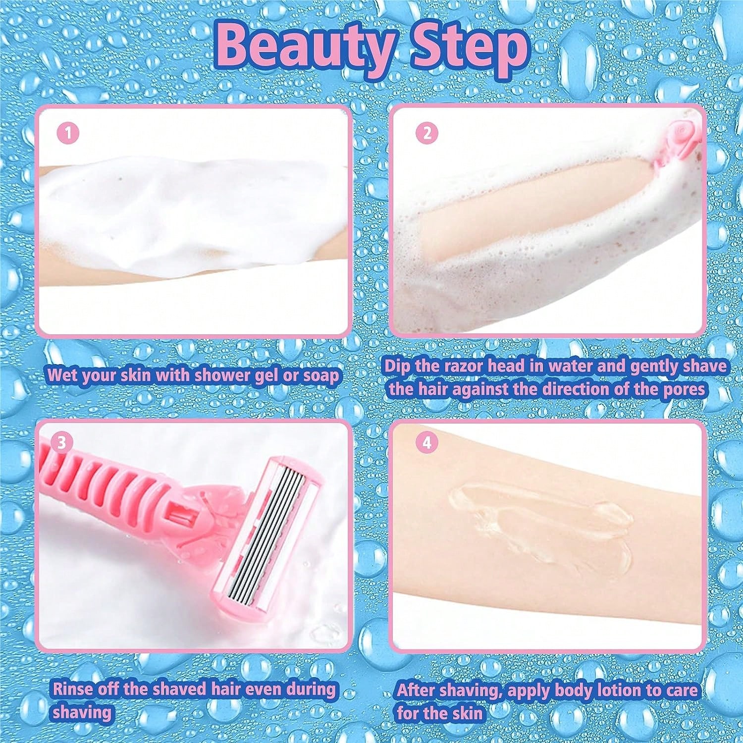 6-Layer Manual Body Hair Razor - Men'S Grooming Hair Removal recension och pris