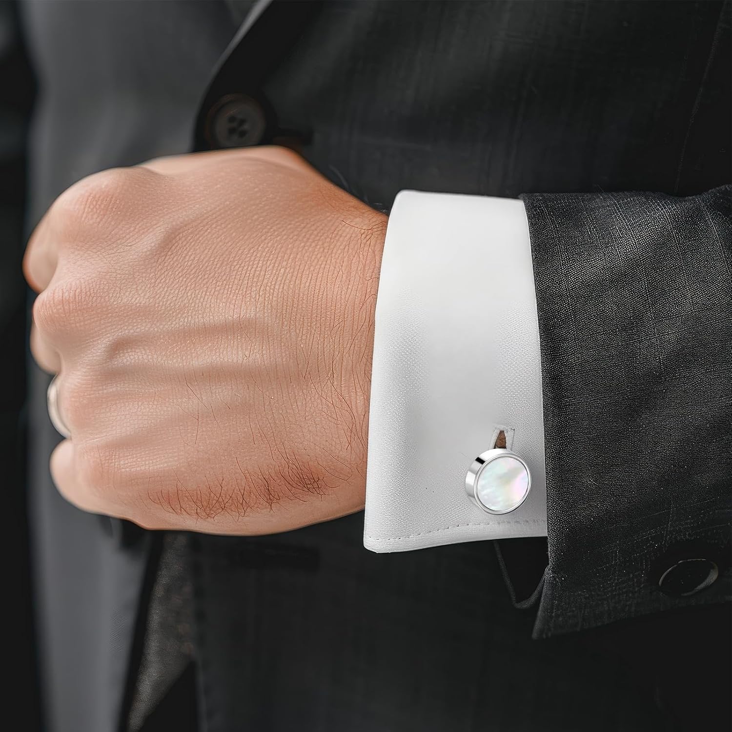 Classic Black Cufflinks for Me - Men Grooming Usa recension och pris