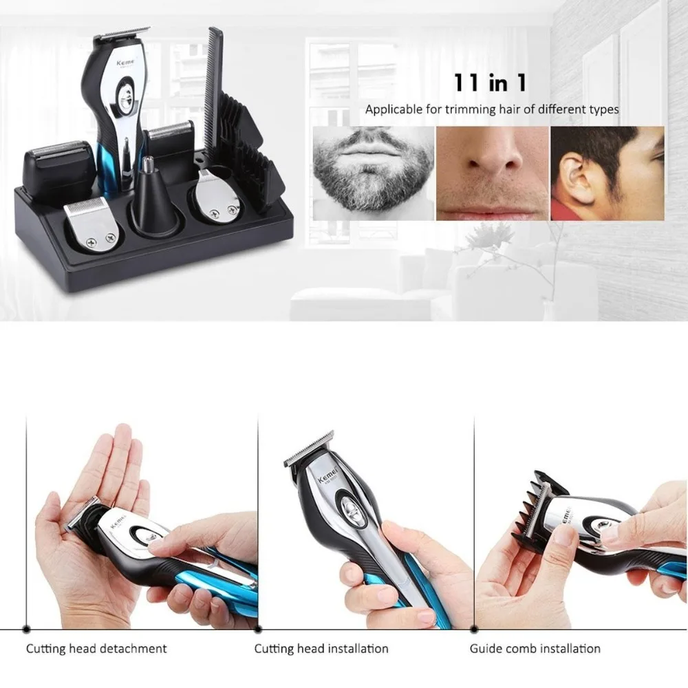 11 in 1 Cordless Hair Clipper  - Men'S Grooming Hair Removal recension och pris