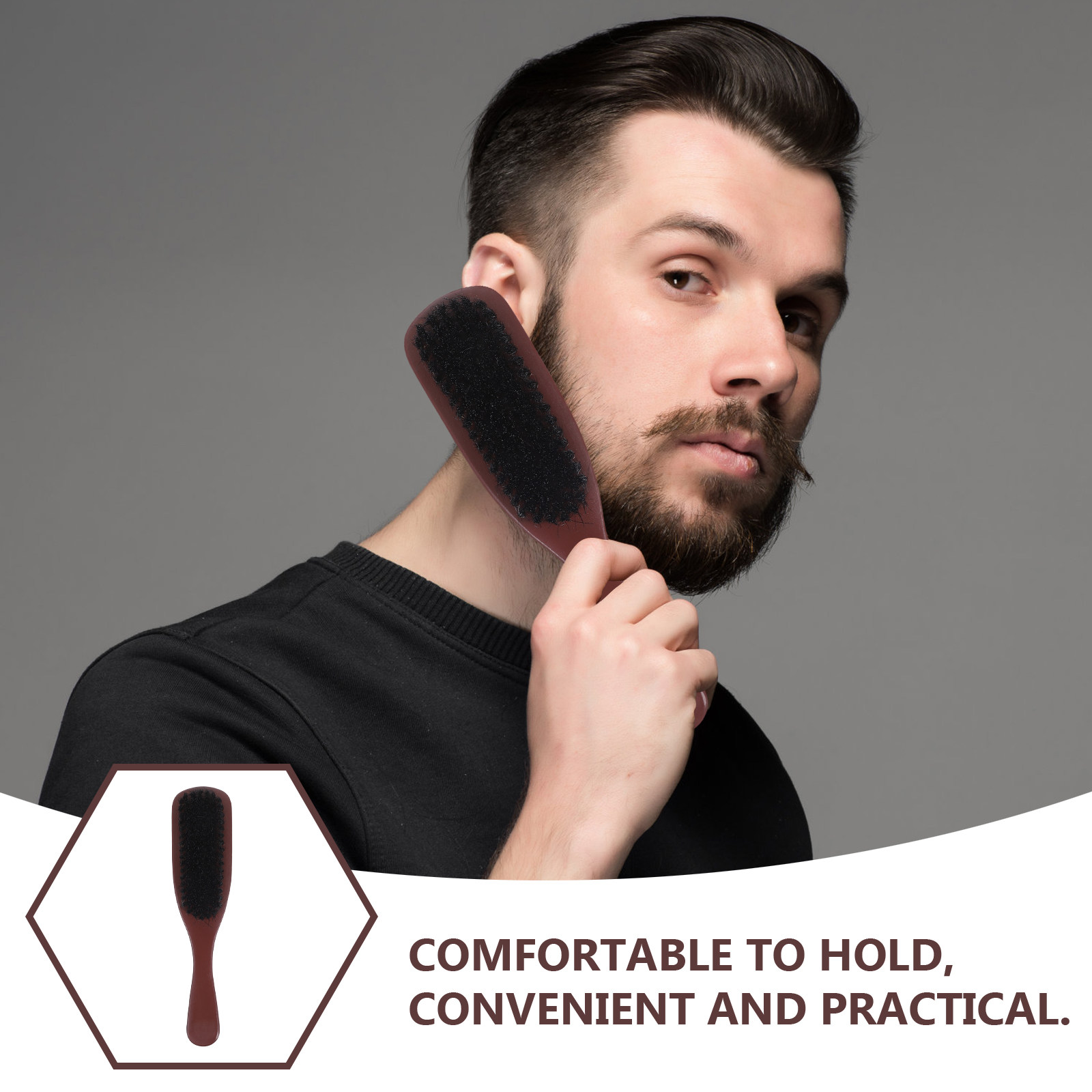 Mens Hair Brush Detangling Bea - Men'S Beard Grooming recension och pris