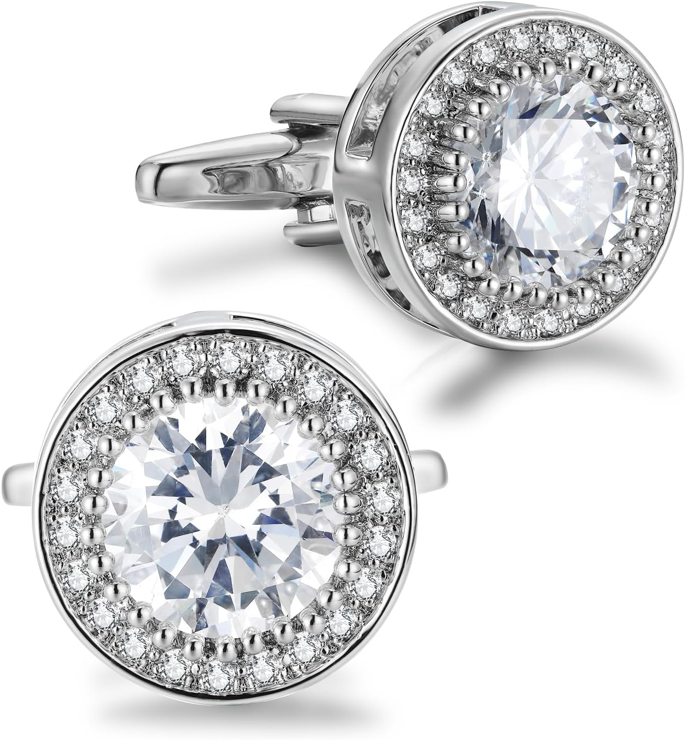 Sparkling CZ Cufflinks for Men - Men Grooming Usa recension och pris