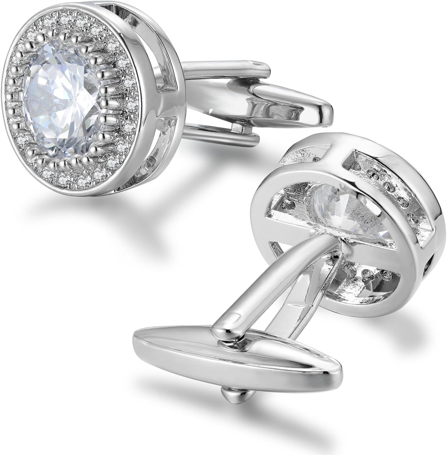 Sparkling CZ Cufflinks for Men - Men Grooming Usa recension och pris