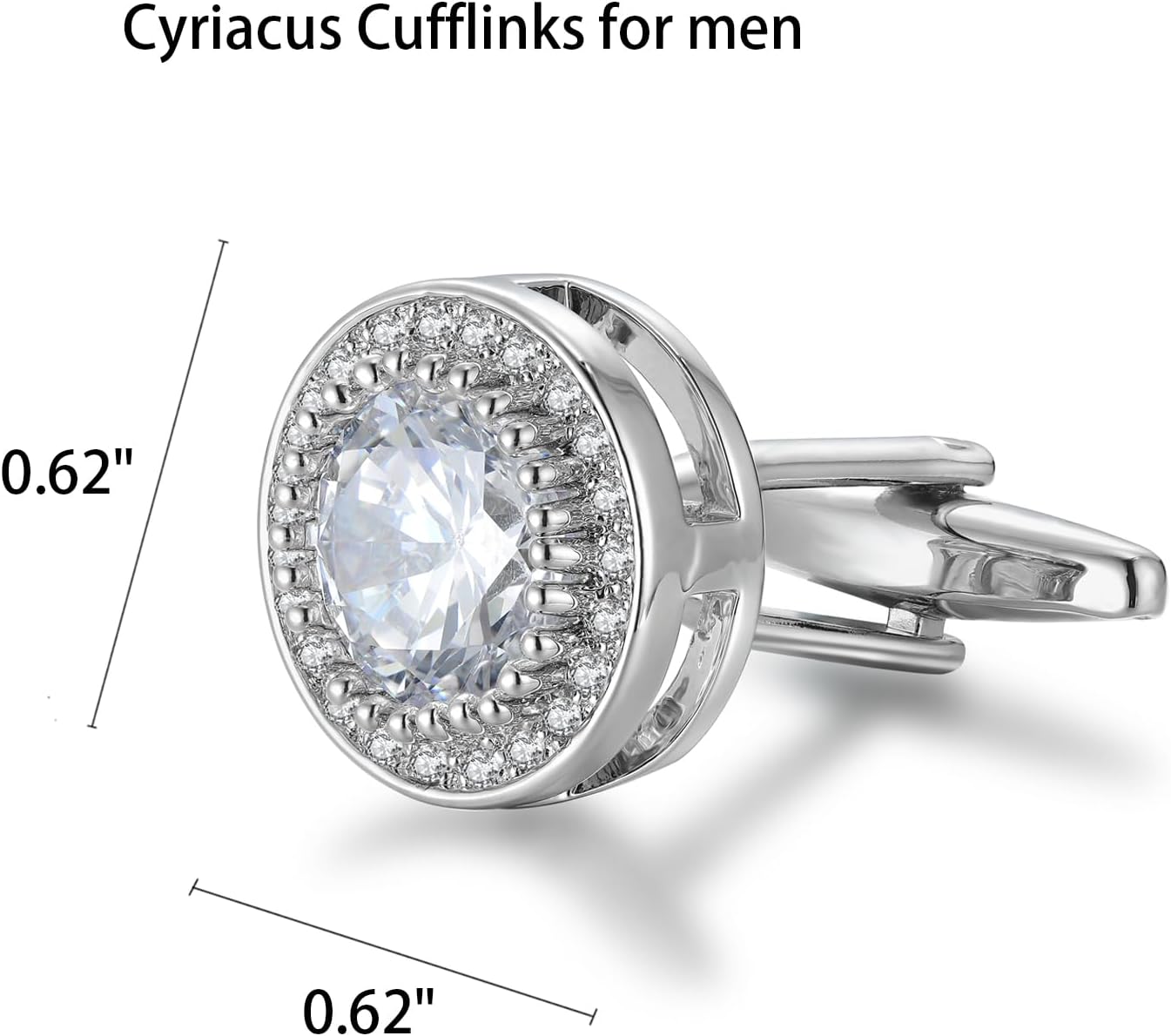 Sparkling CZ Cufflinks for Men - Men Grooming Usa recension och pris