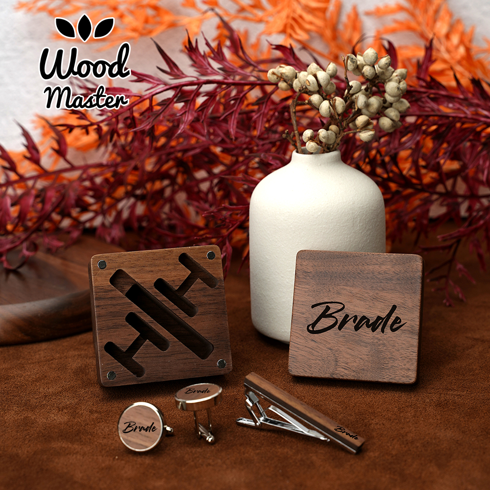 Custom Engraved Wooden Groom A - Mens Grooming Box recension och pris