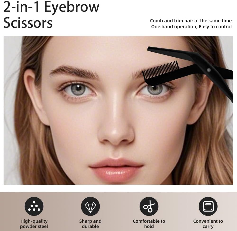 Eyebrow Scissors Trimmer with  - Men Grooming Usa recension och pris