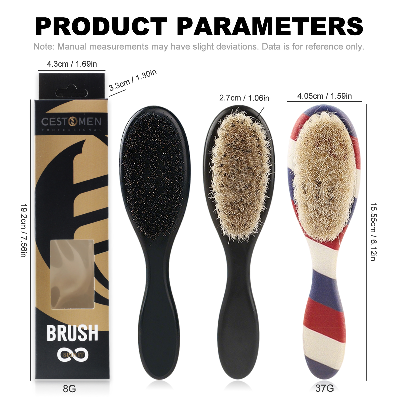 1pc Professional Barber Fade B - Men'S Beard Grooming recension och pris