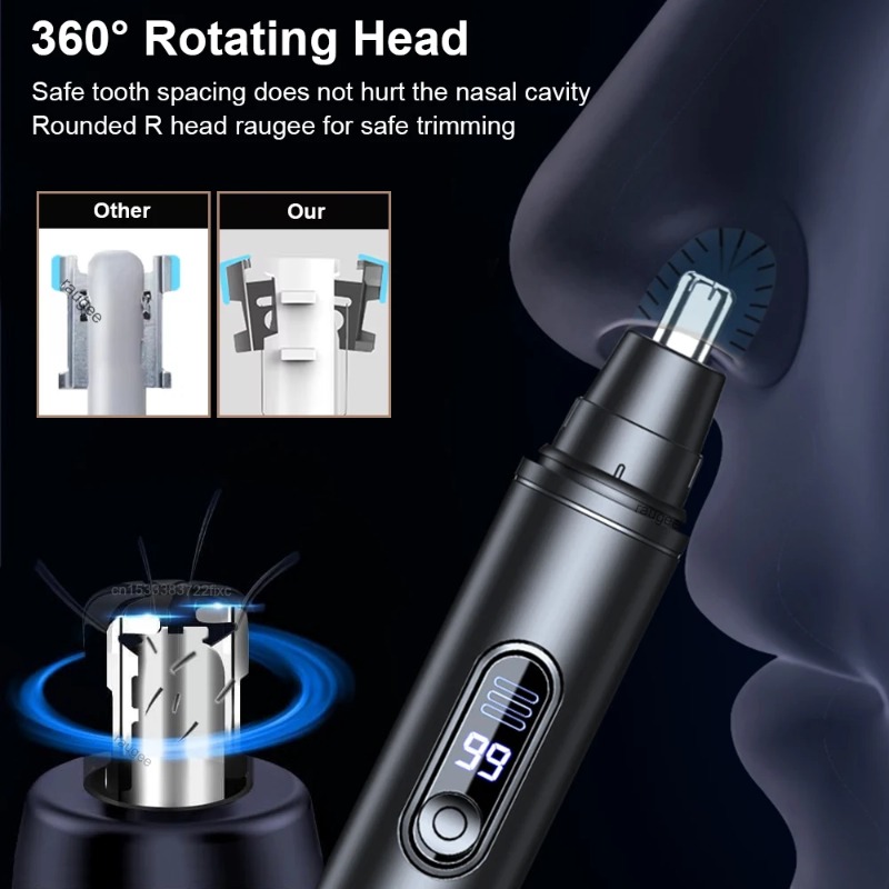 Electric Nose Hair Trimmer for - Men'S Grooming Hair Removal recension och pris