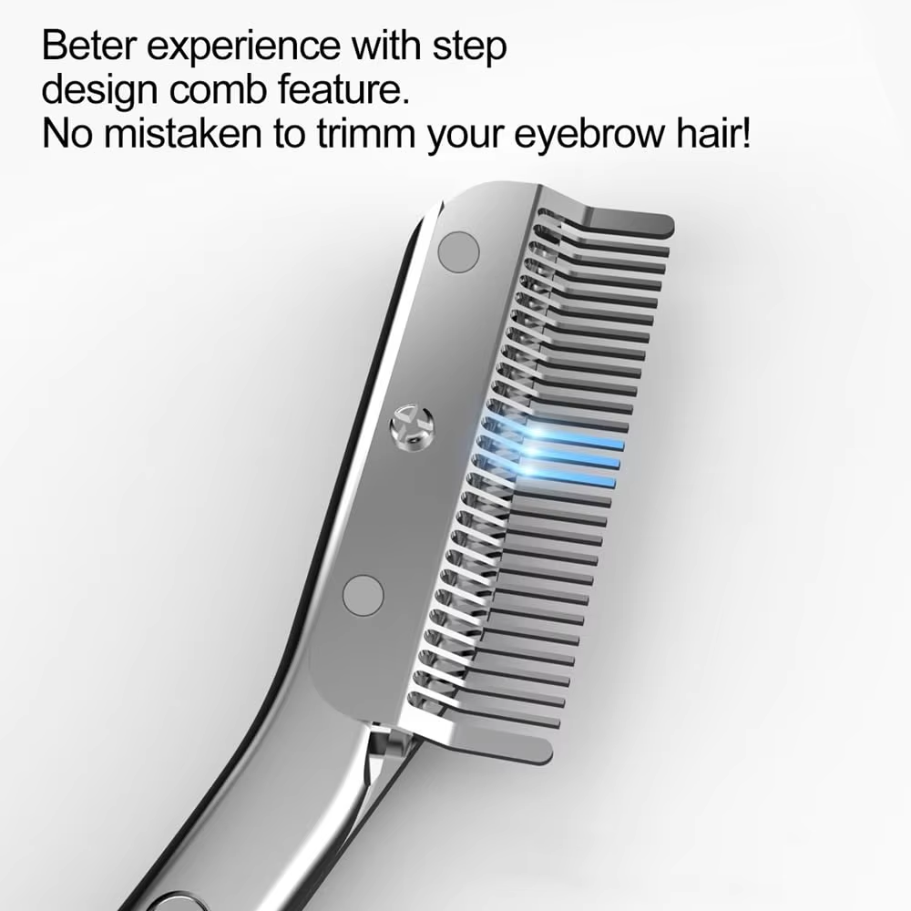 Stainless Steel Eyebrow Trimme - Men'S Grooming Hair Removal recension och pris
