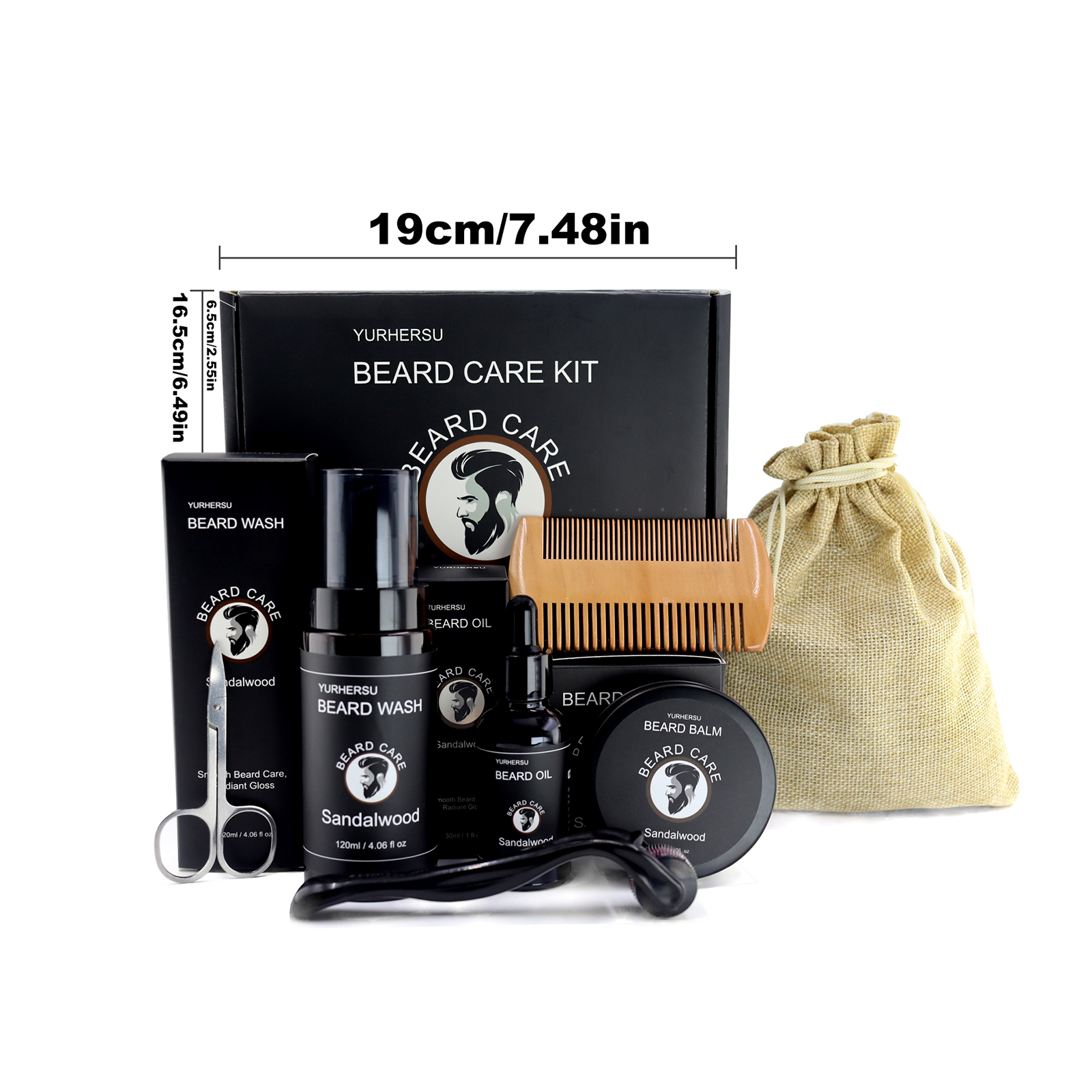 7Pcs Beard Care Kit for Men, G - Men'S Grooming Products Kit recension och pris